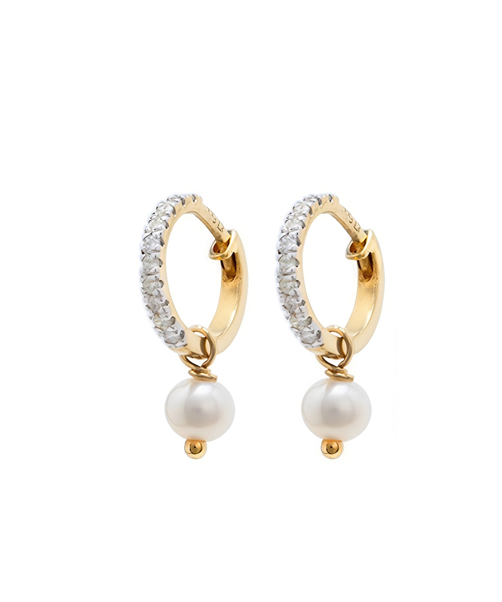 Picture of Luna Rae Solid 9k Gold Adeline Huggies