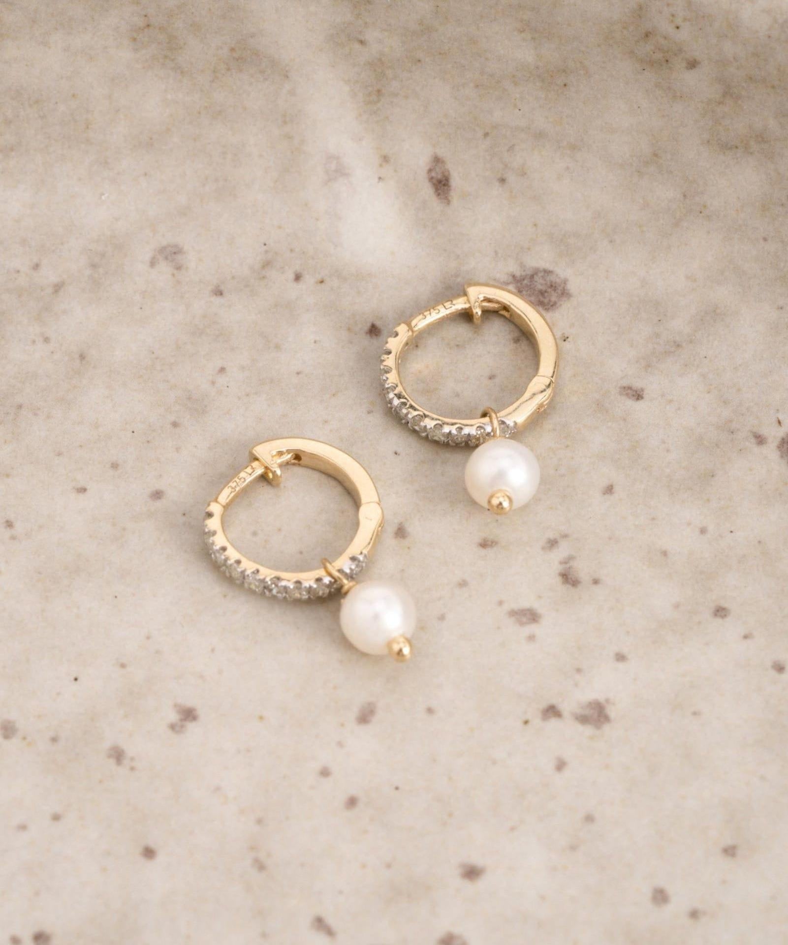 Picture of Luna Rae Solid 9k Gold Adeline Huggies