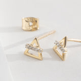 Picture of Luna Rae Solid 9k Gold Air Element Studs