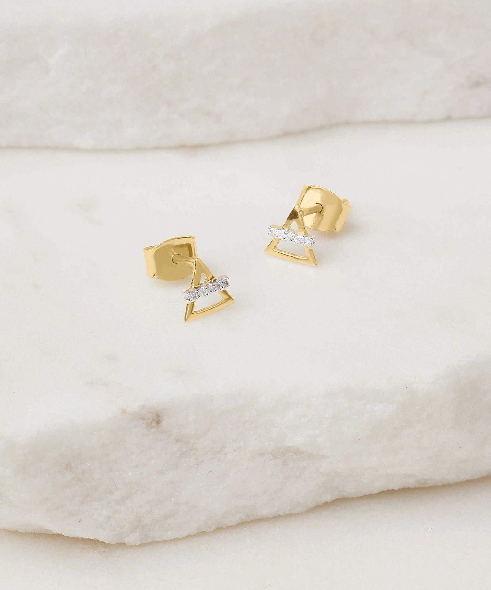 Picture of Luna Rae Solid 9k Gold Air Element Studs