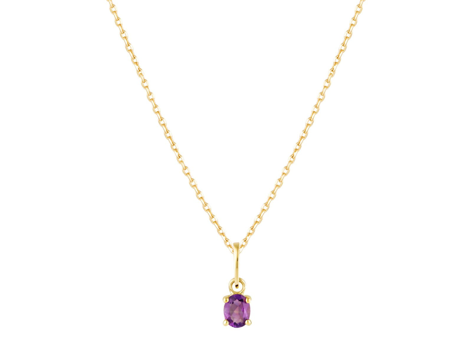 Picture of Luna Rae Solid 9k Gold Amethyst Necklace