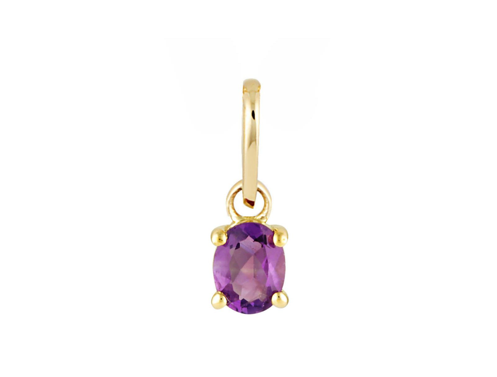 Picture of Luna Rae Solid 9k Gold Amethyst Necklace