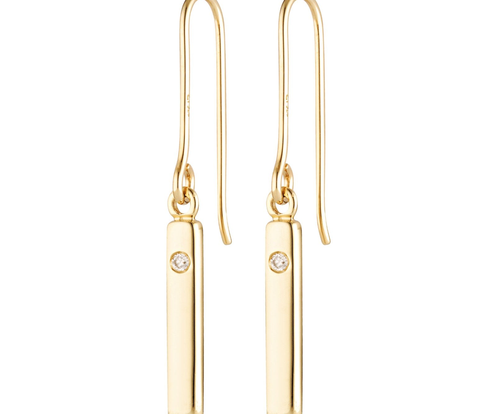Picture of Luna Rae Solid 9k Gold Amore Earrings