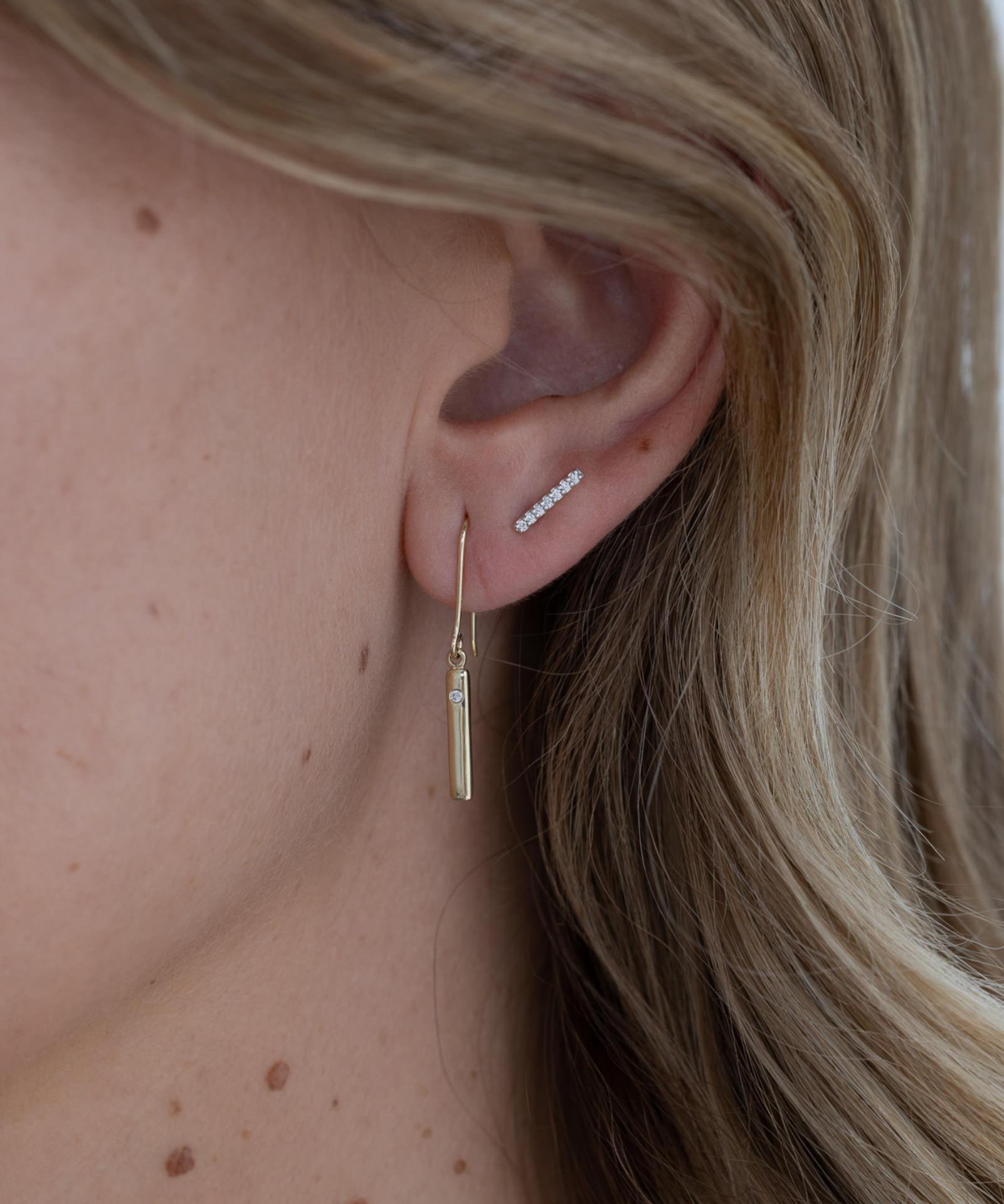 Picture of Luna Rae Solid 9k Gold Amore Earrings