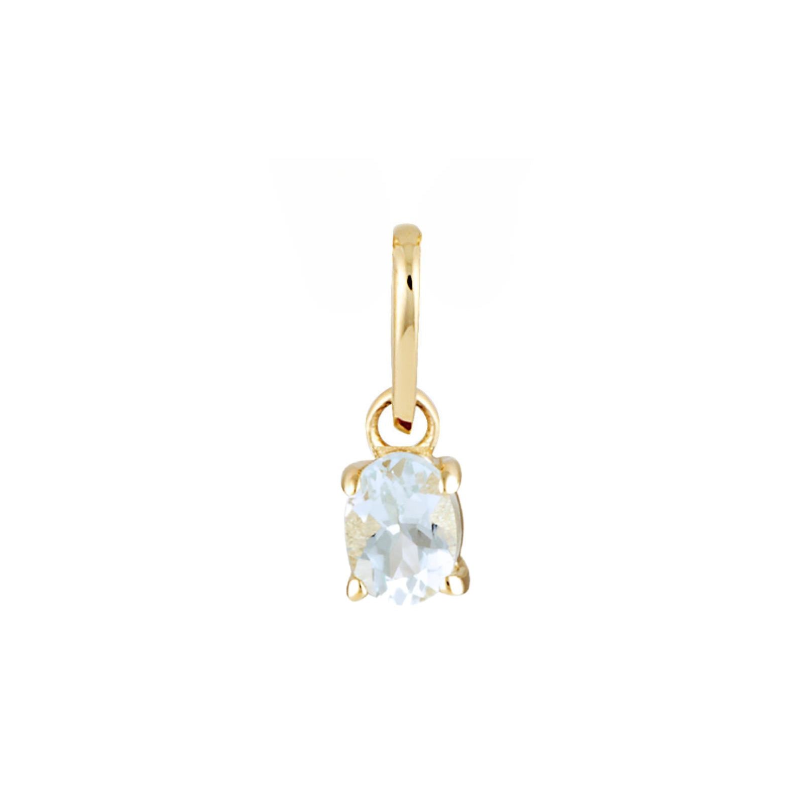 Picture of Luna Rae Solid 9k Gold Aquamarine Necklace