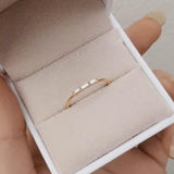 Baguette Diamond Trio Ring