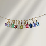 Yellow Gold Birthstone Necklace