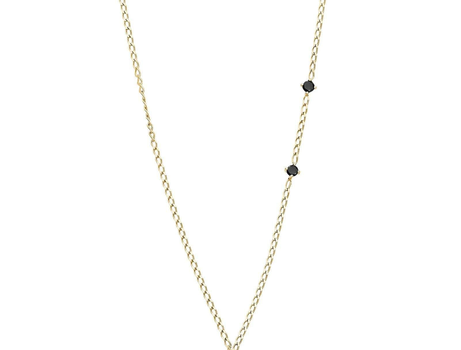 Picture of Luna Rae Solid 9k Gold Black Night Necklace