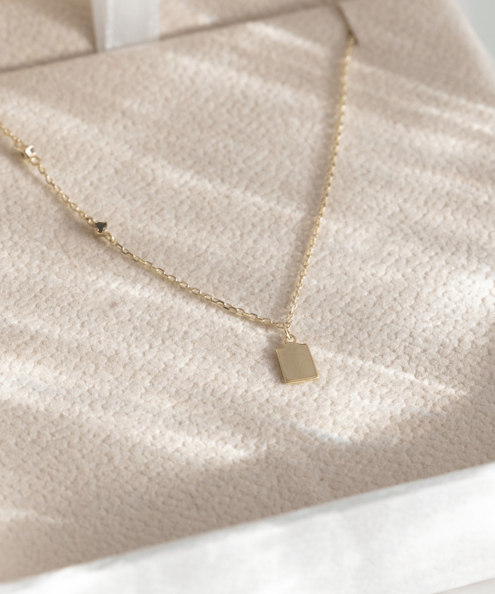 Picture of Luna Rae Solid 9k Gold Black Night Necklace
