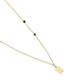 Picture of Luna Rae Solid 9k Gold Black Night Necklace