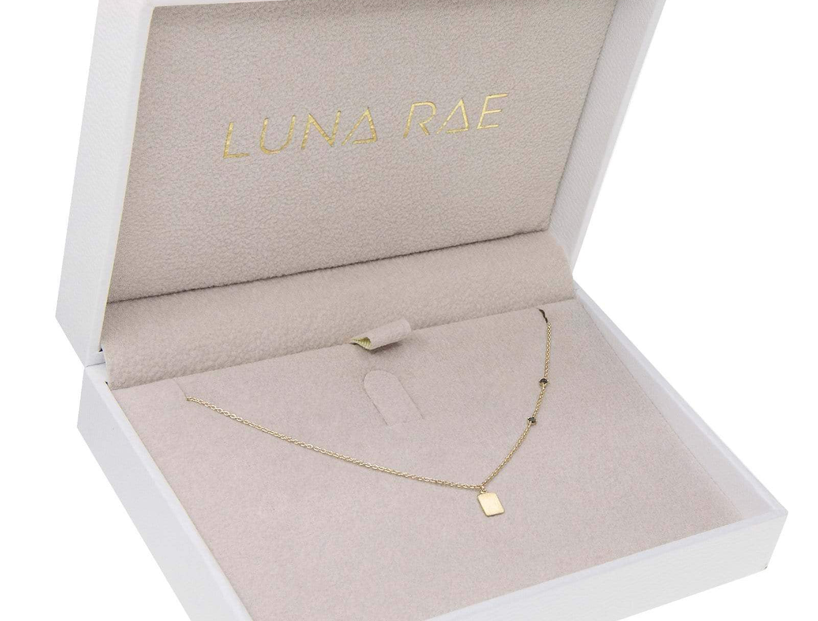 Picture of Luna Rae Solid 9k Gold Black Night Necklace