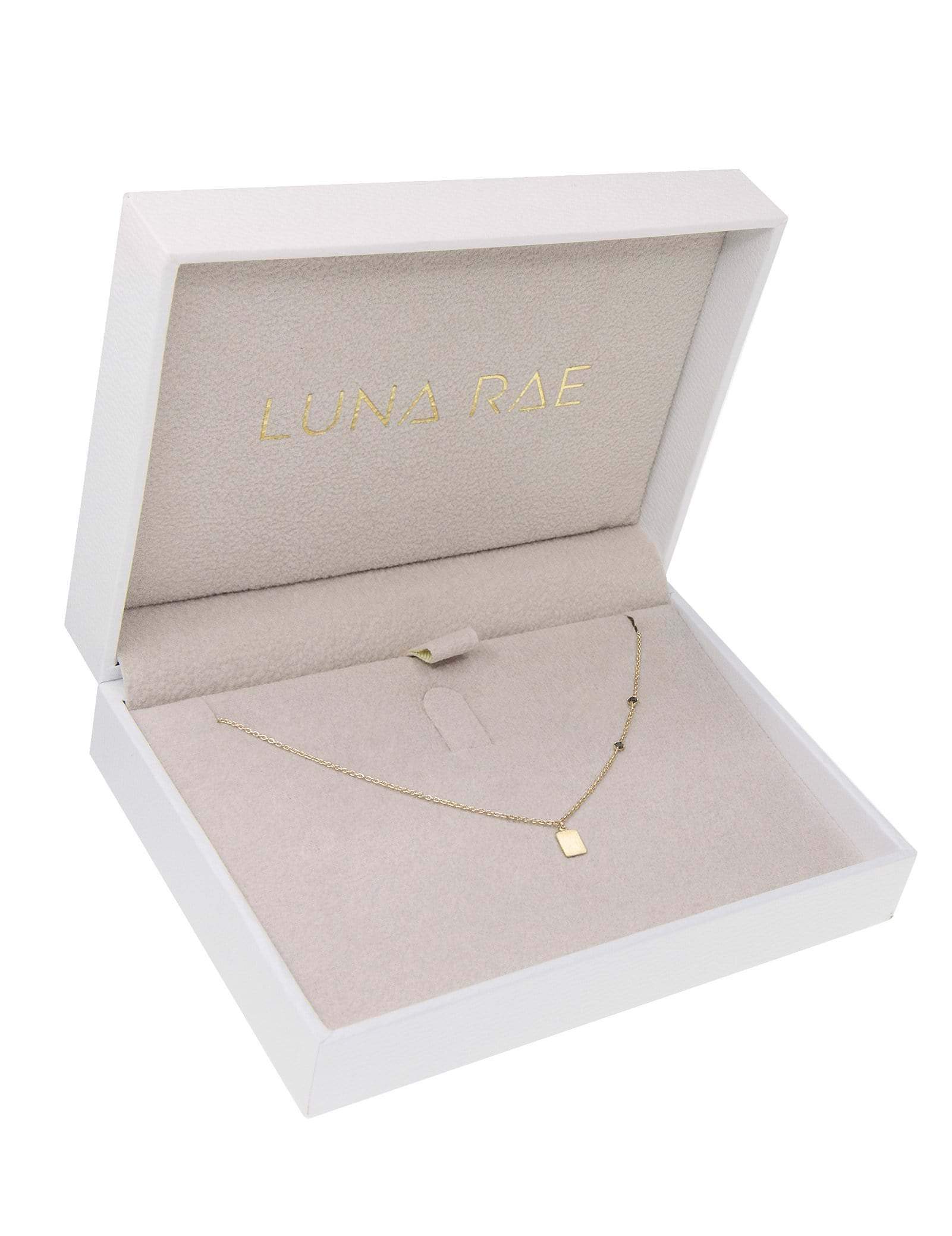 Picture of Luna Rae Solid 9k Gold Black Night Necklace