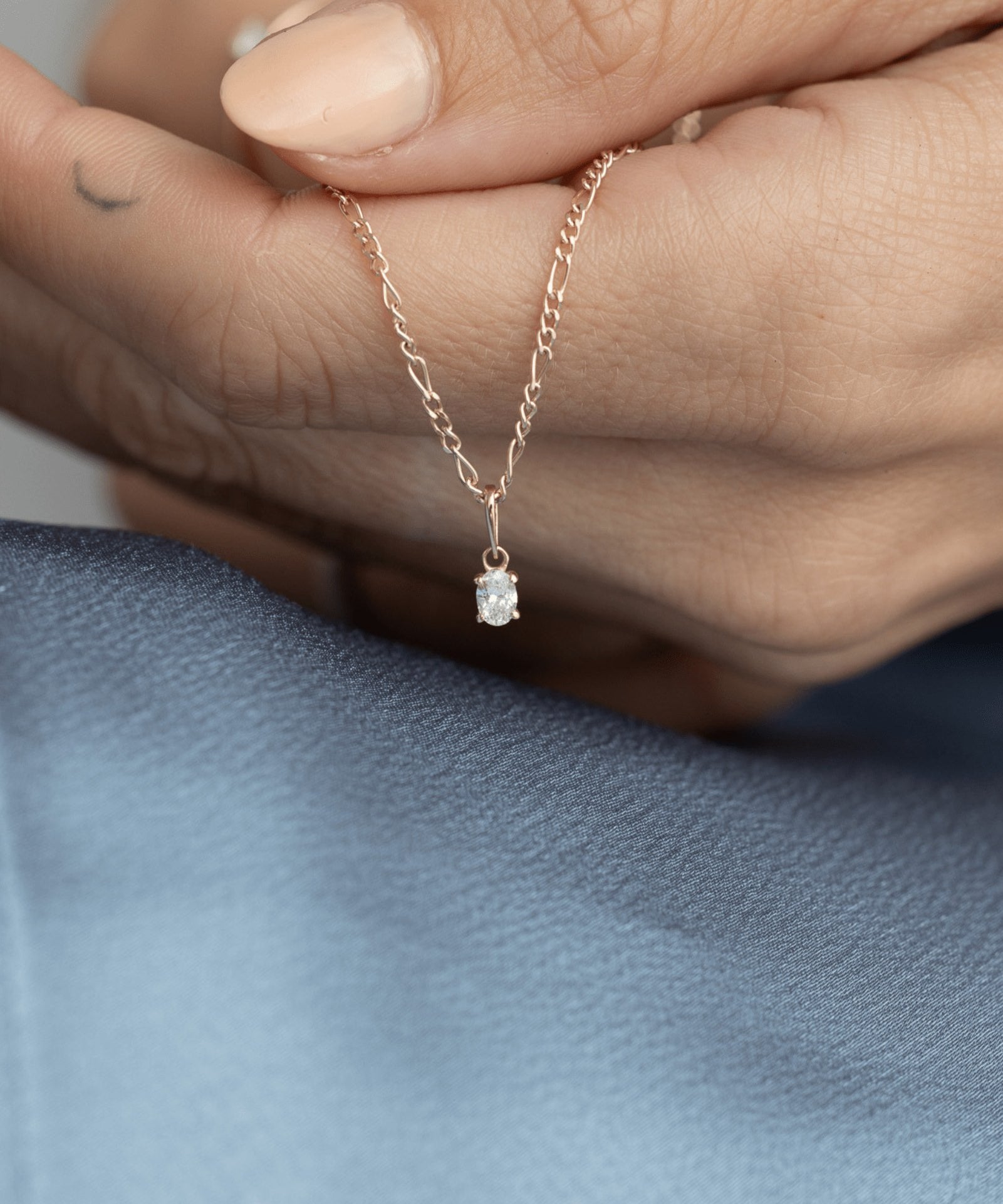 Picture of Luna Rae Solid 9k Gold Diamond Necklace