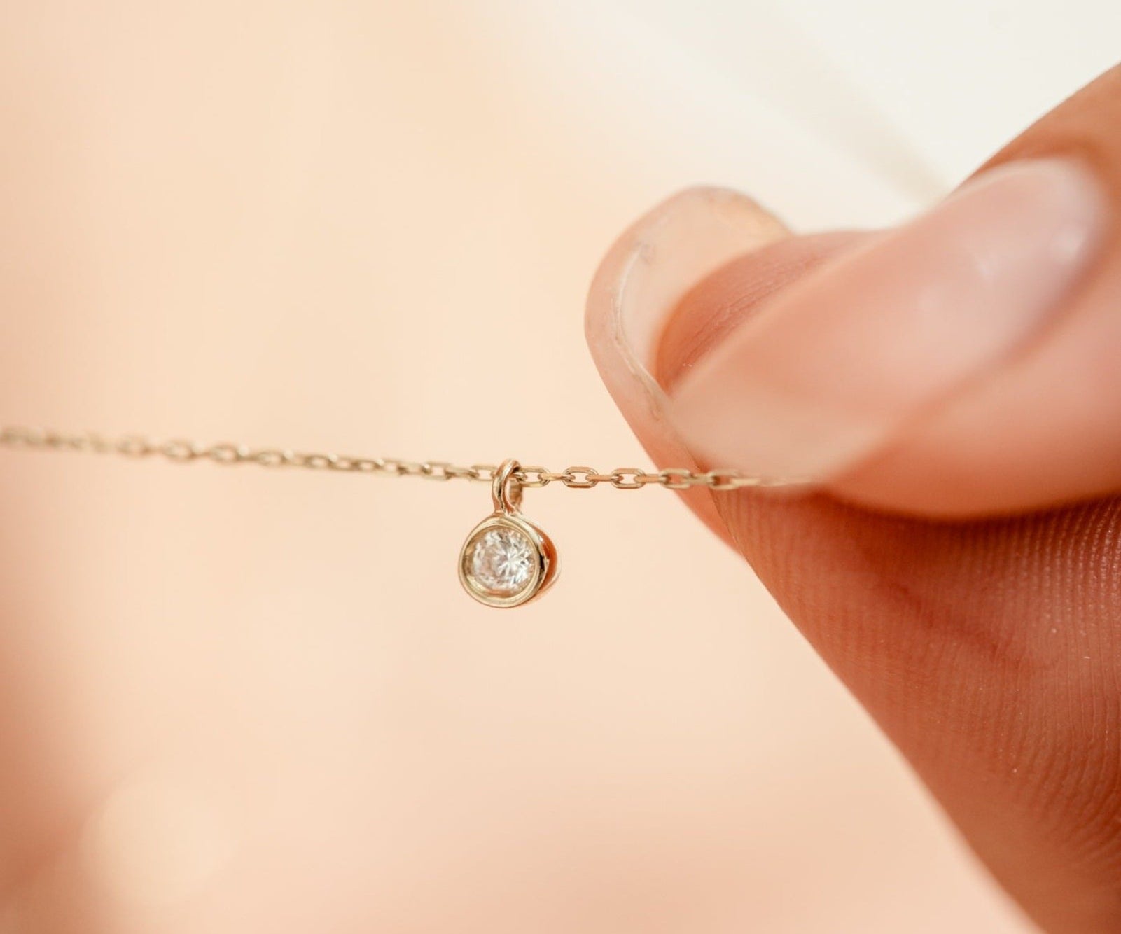 Picture of Luna Rae Solid 9k Gold Diamond Sky Necklace