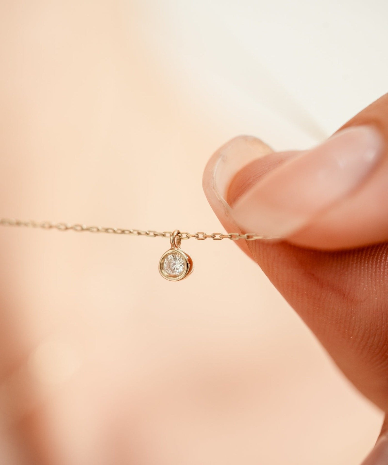 Picture of Luna Rae Solid 9k Gold Diamond Sky Necklace