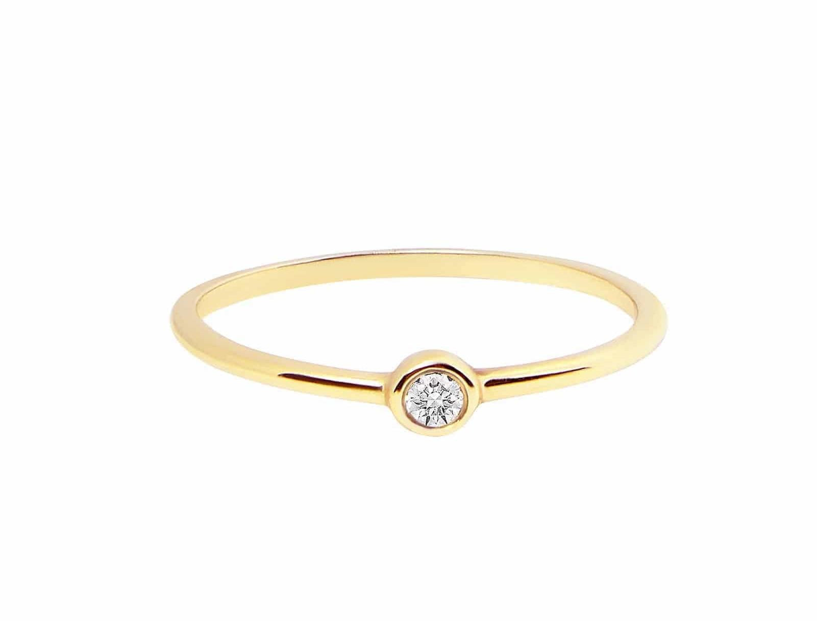 Picture of Luna Rae Solid 9k Gold Diamond Sky Ring