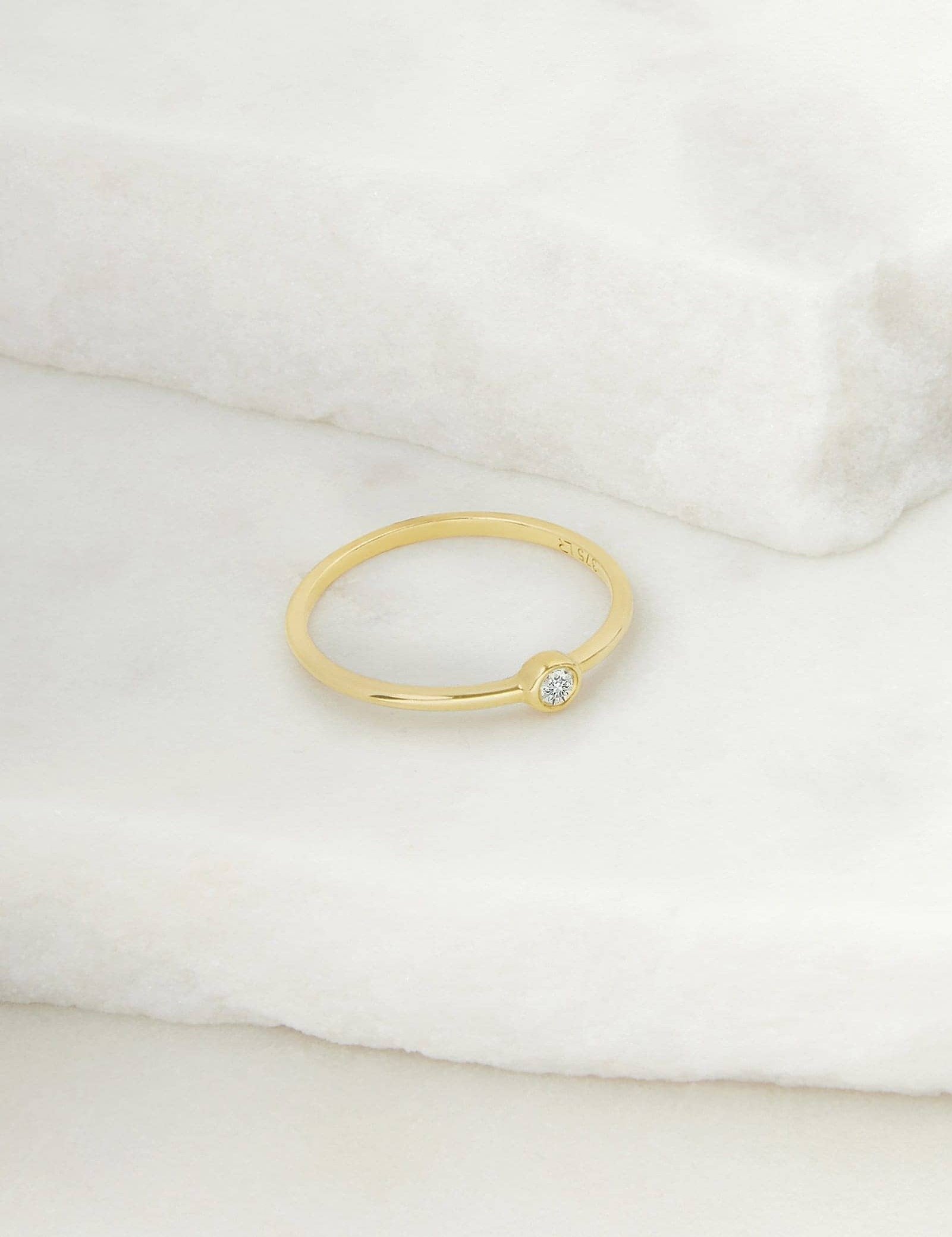 Picture of Luna Rae Solid 9k Gold Diamond Sky Ring