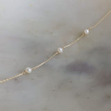 Yellow Gold Drifter Pearl Bracelet