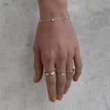 Yellow Gold Drifter Pearl Bracelet