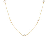 Yellow Gold Drifter Pearl Necklace