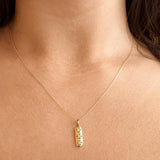 Drop Diamond Bar Necklace