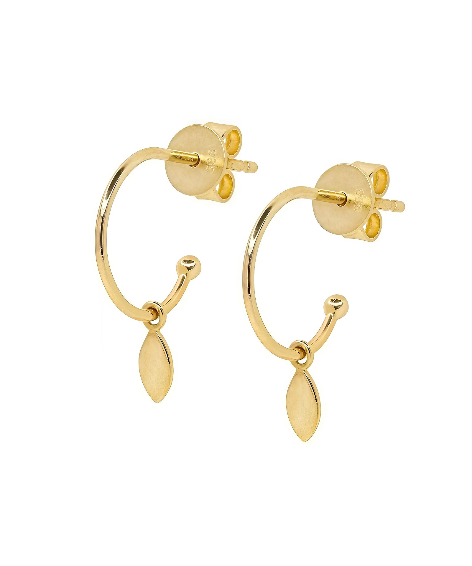 Picture of Luna Rae Solid 9k Gold Drops of Dawn Earrings