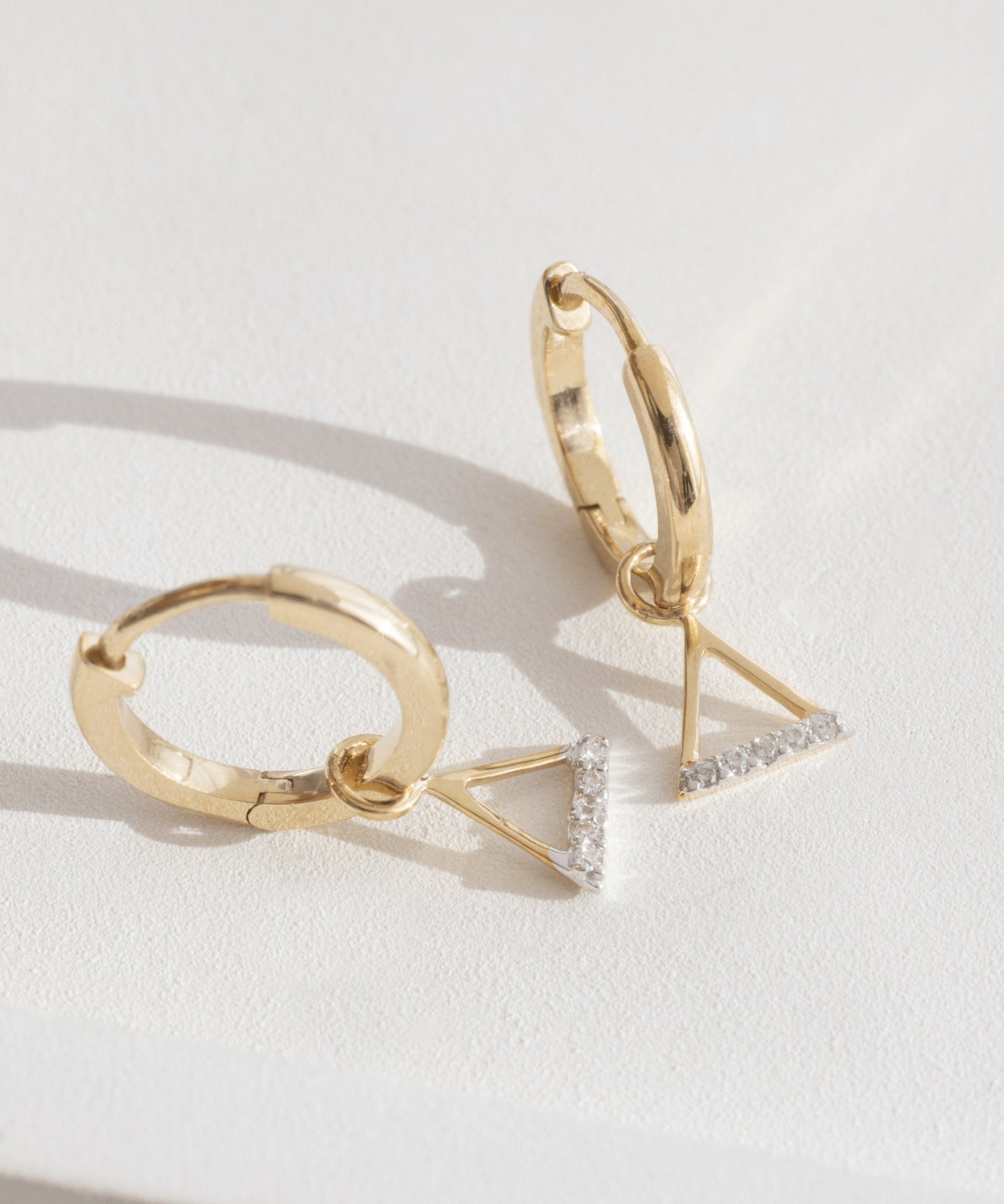 Picture of Luna Rae Solid 9k Gold Earth Element Hoops