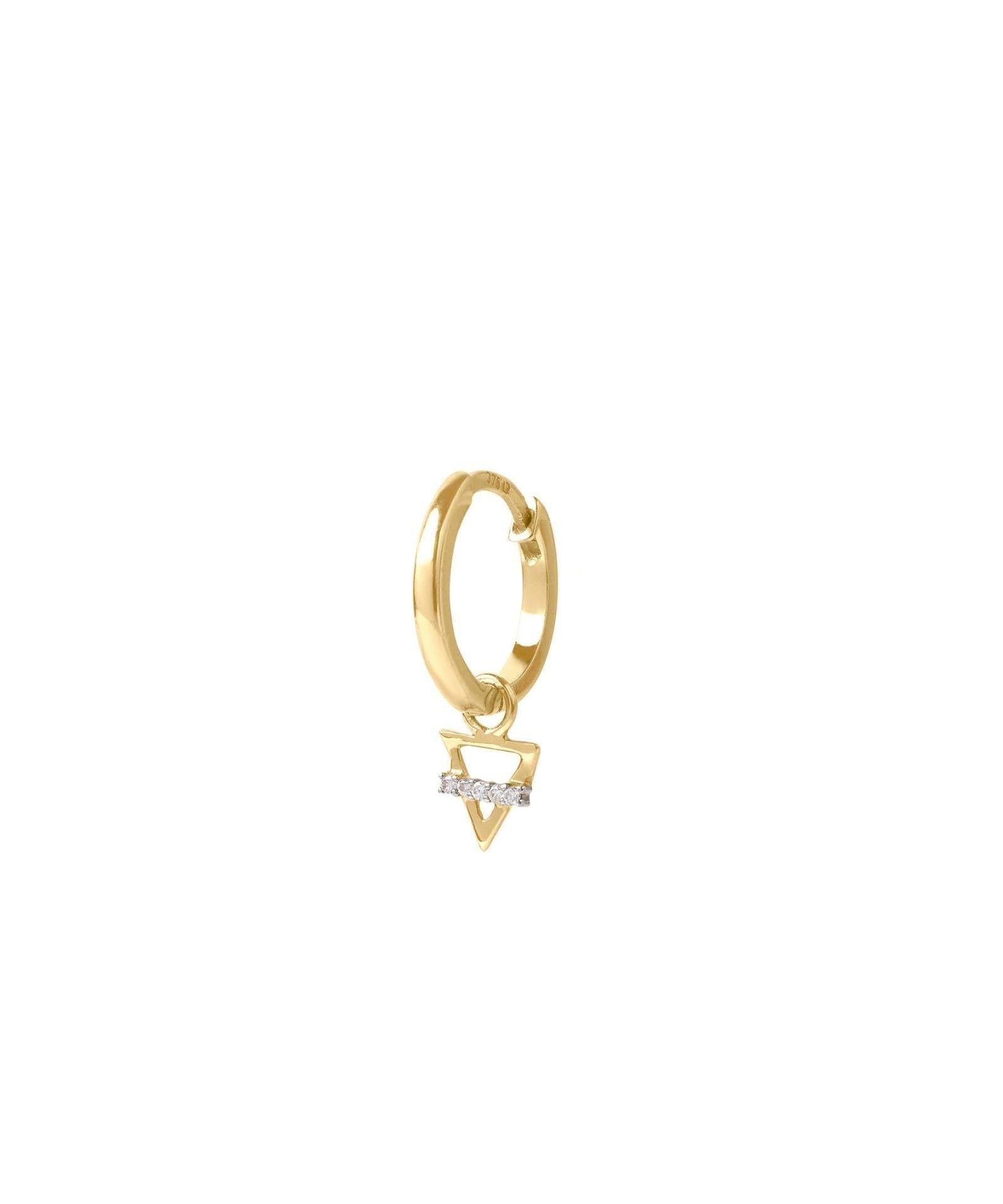 Picture of Luna Rae Solid 9k Gold Earth Element Hoops
