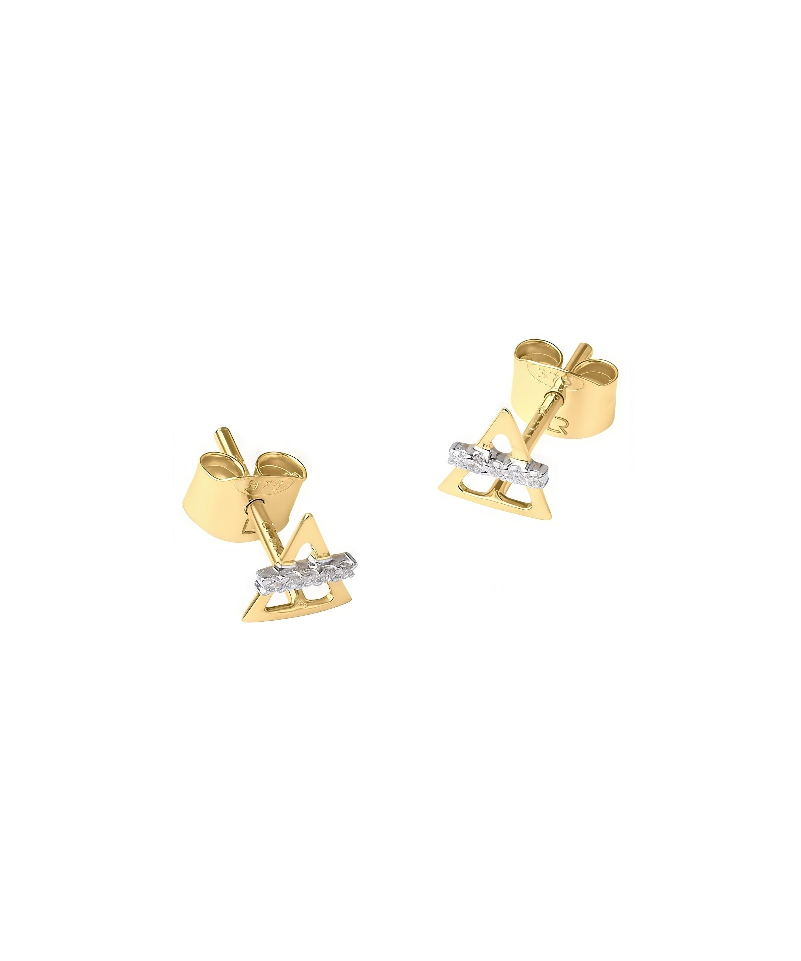 Picture of Luna Rae Solid 9k Gold Earth Element Studs