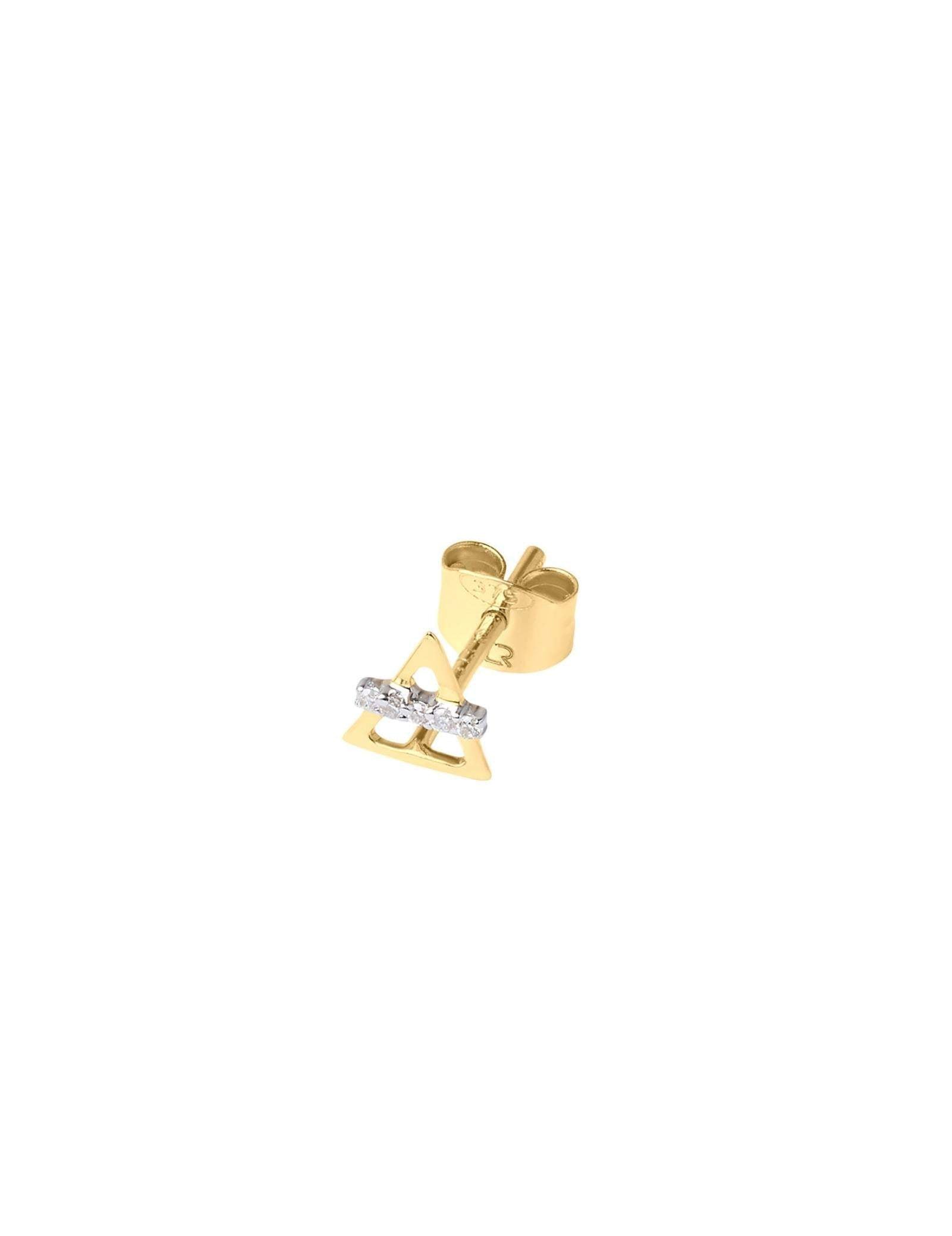 Picture of Luna Rae Solid 9k Gold Earth Element Studs