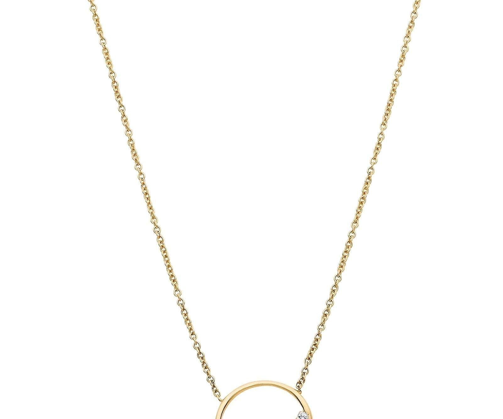 Picture of Luna Rae Solid 9k Gold Eclipse Necklace