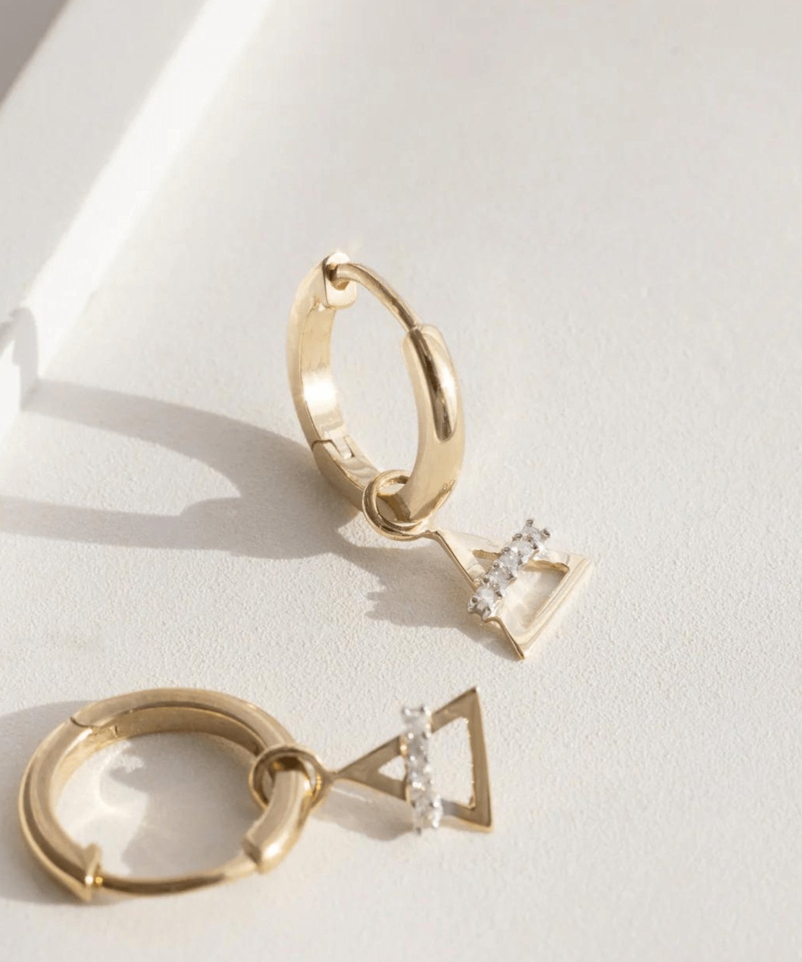 Picture of Luna Rae Solid 9k Gold Air Element Hoops