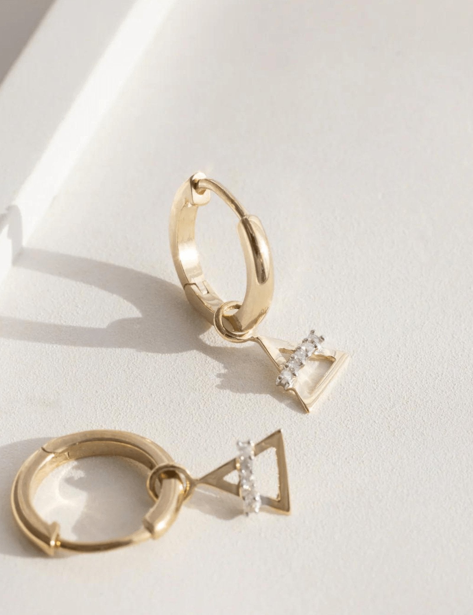 Picture of Luna Rae Solid 9k Gold Air Element Hoops