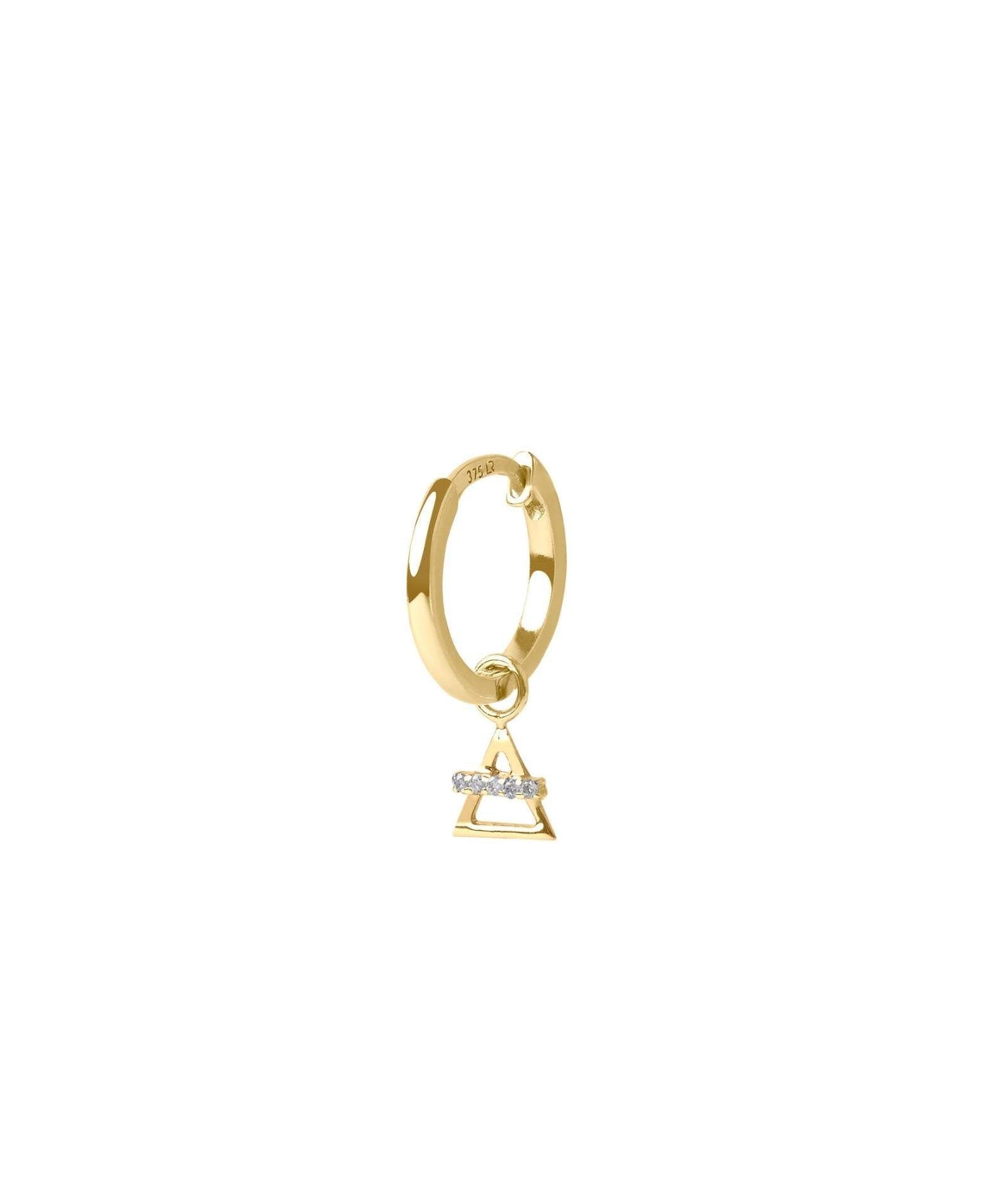 Picture of Luna Rae Solid 9k Gold Air Element Hoops