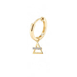 Solid Gold Air Element Hoops