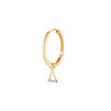 Solid Gold Air Element Hoops