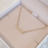 Figaro Bar Diamond Necklace