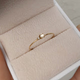 Fine Diamond and Pearl Ring