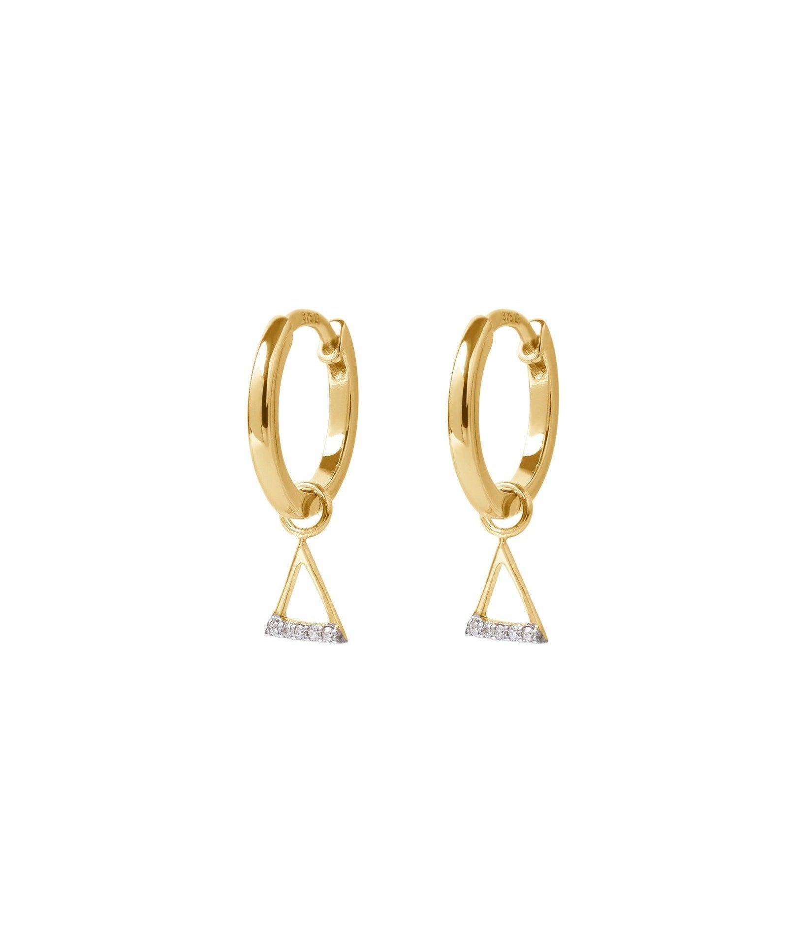 Picture of Luna Rae Solid 9k Gold Fire Element Hoops