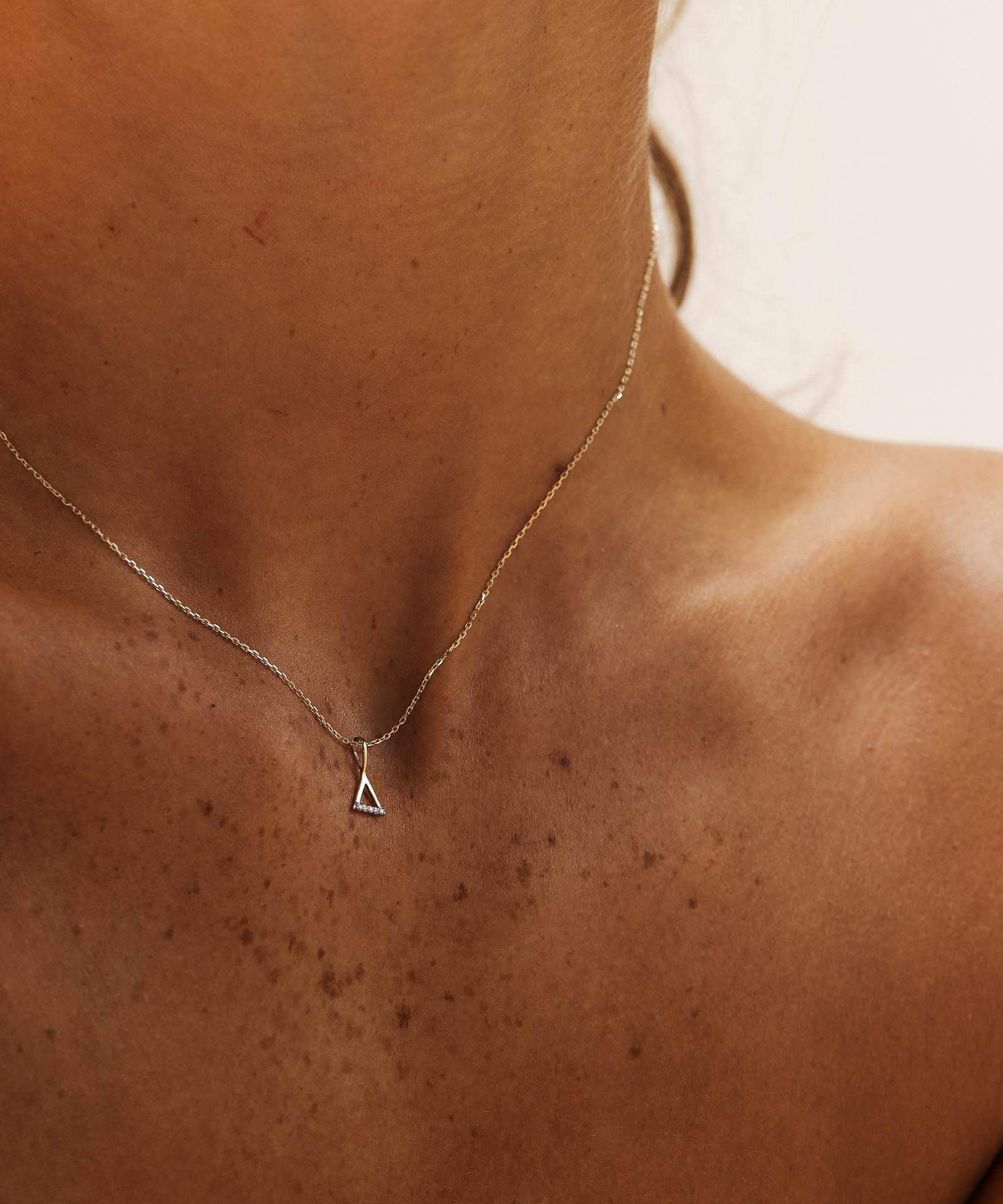 Picture of Luna Rae Solid 9k Gold Fire Element Necklace