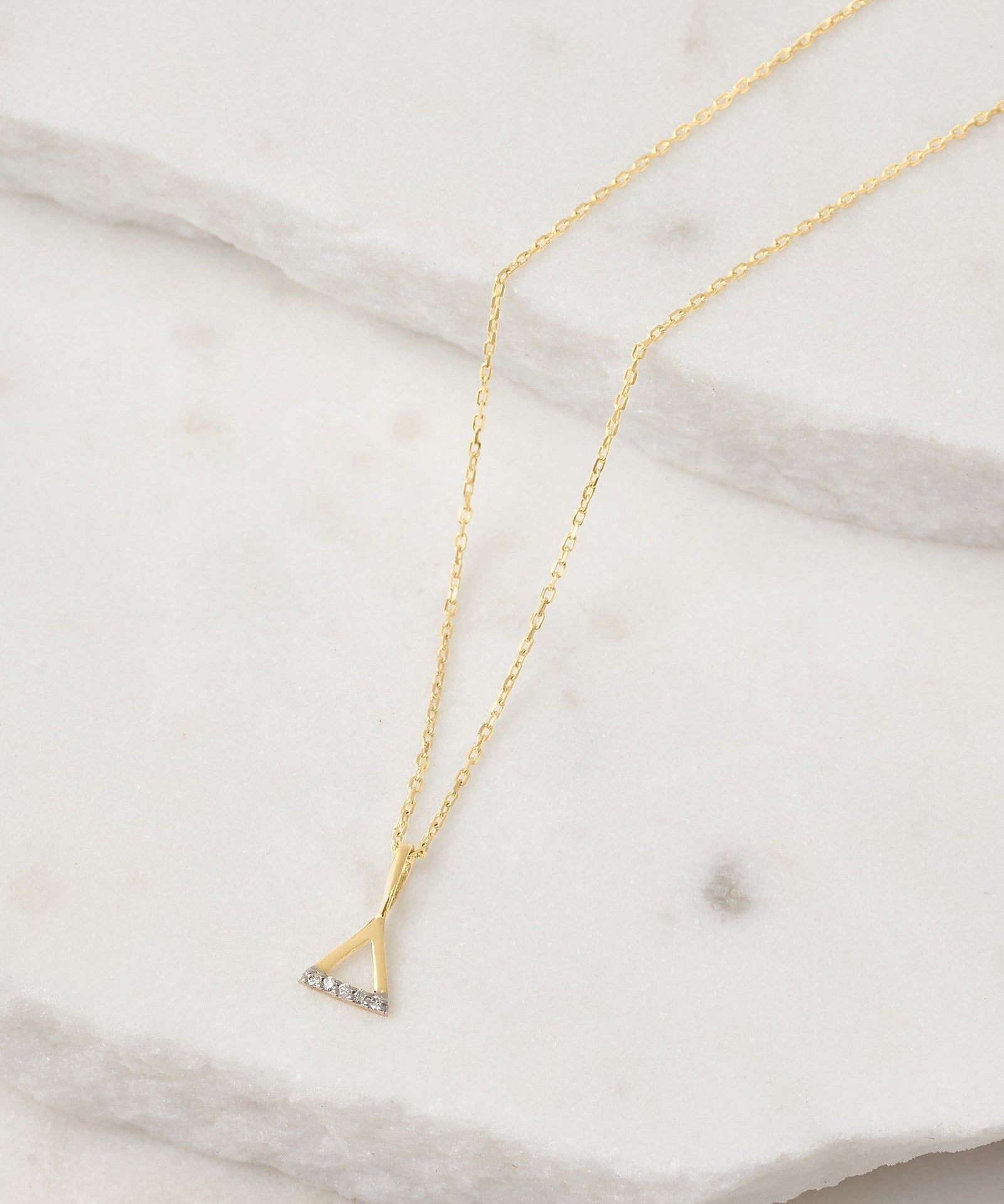 Picture of Luna Rae Solid 9k Gold Fire Element Necklace