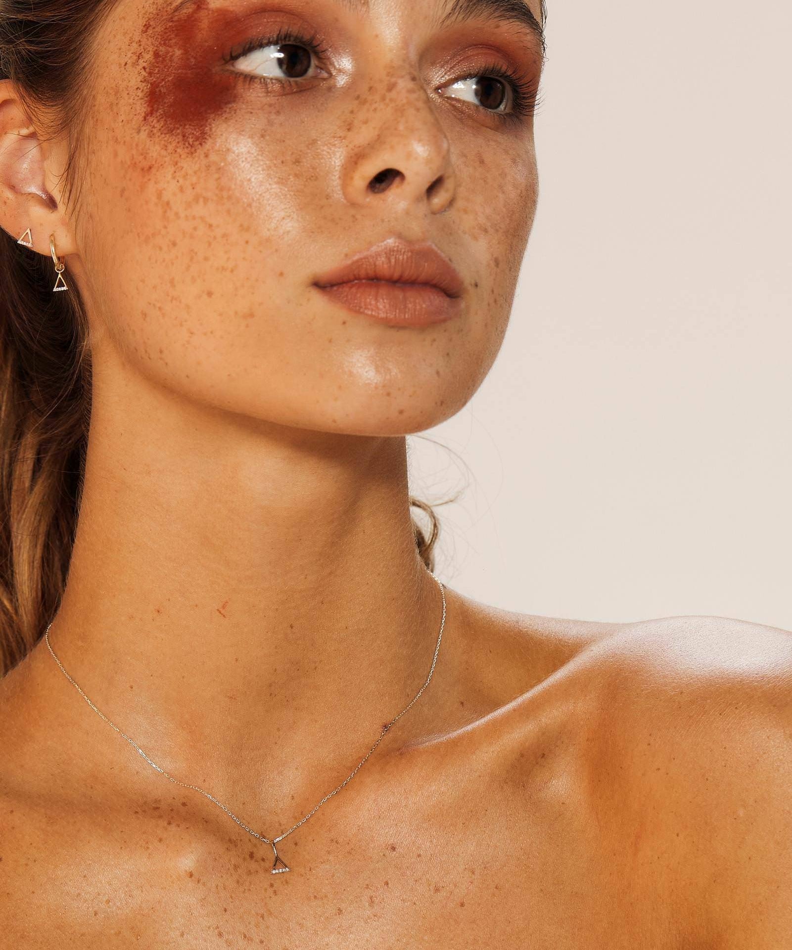 Picture of Luna Rae Solid 9k Gold Fire Element Necklace