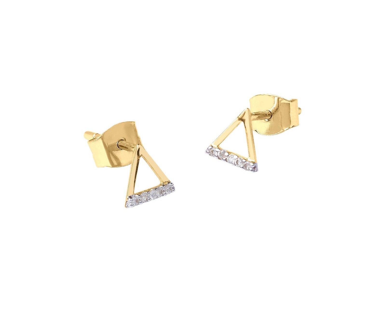 Picture of Luna Rae Solid 9k Gold Fire Element Studs