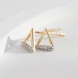 Picture of Luna Rae Solid 9k Gold Fire Element Studs