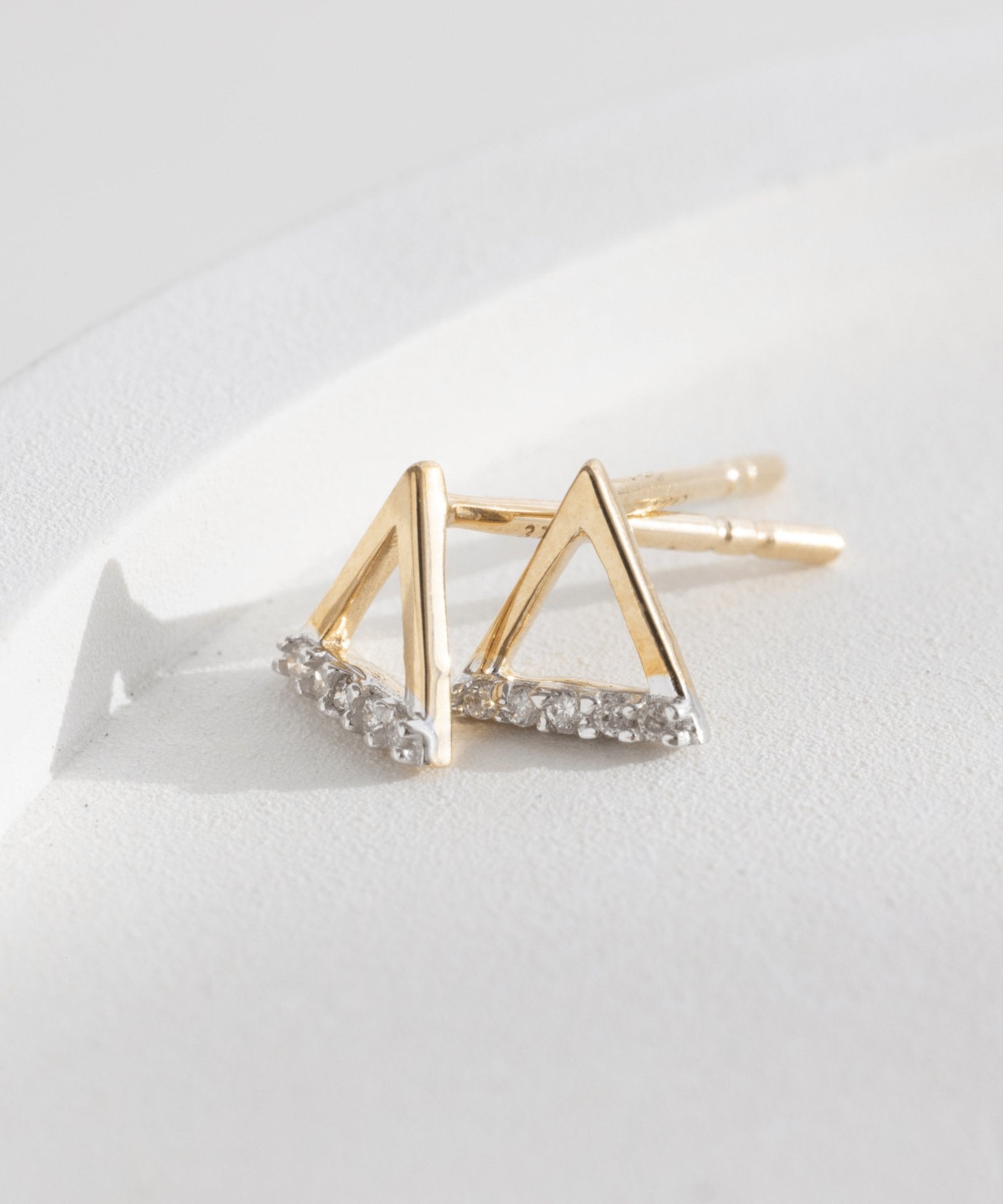 Picture of Luna Rae Solid 9k Gold Fire Element Studs