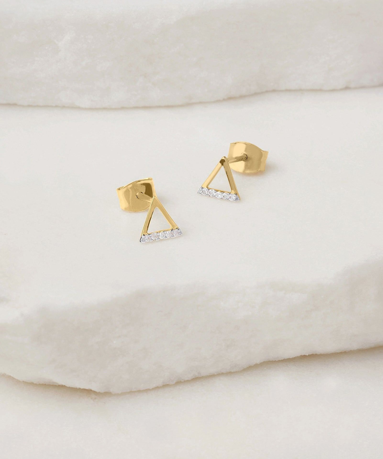Picture of Luna Rae Solid 9k Gold Fire Element Studs