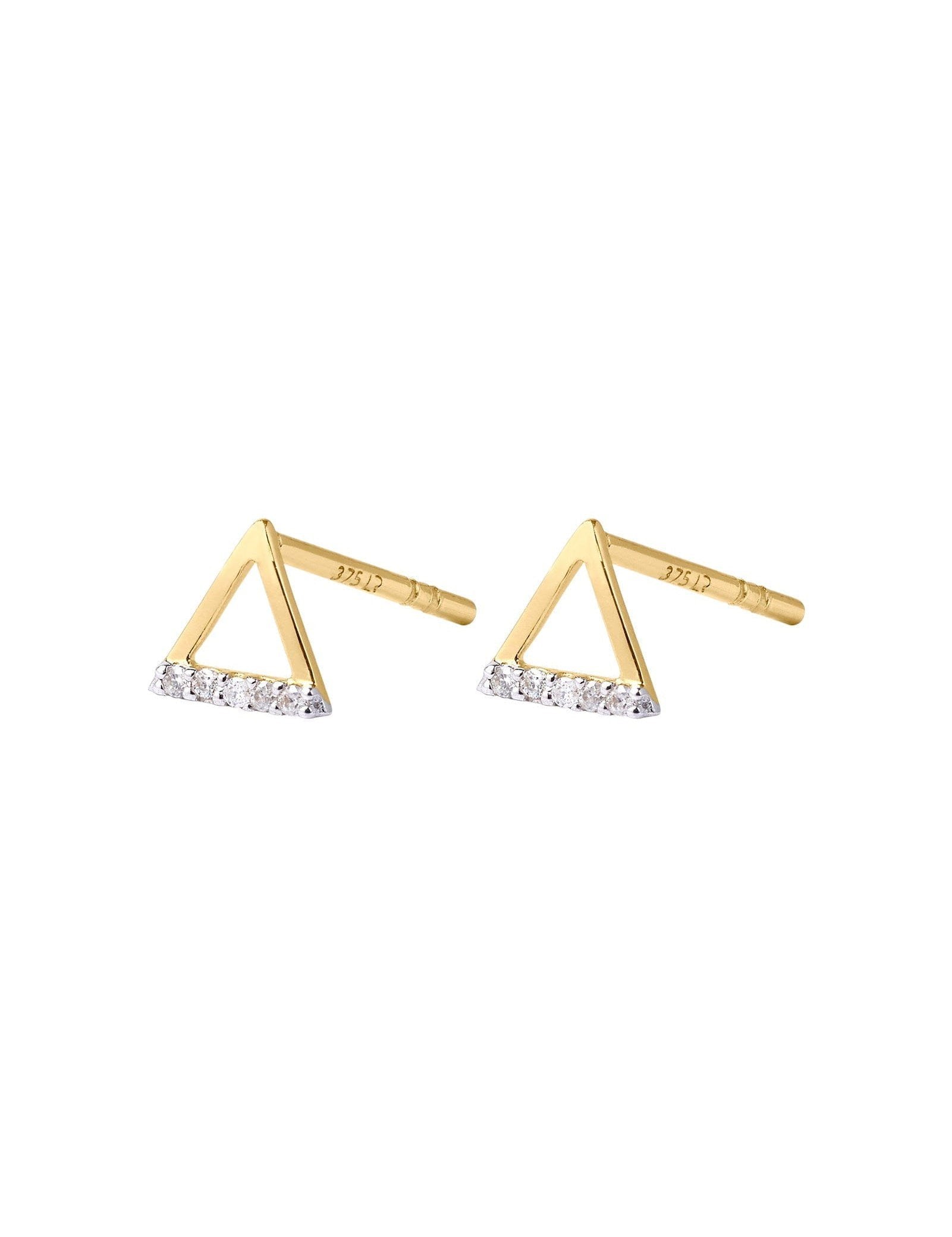 Picture of Luna Rae Solid 9k Gold Fire Element Studs