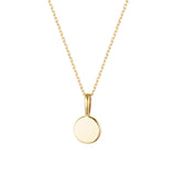 Flat Disc Imprint Pendant