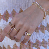 Gold Vermeil Citrine Pinky Ring