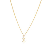 Gold Vermeil Classic Bubble Letter Necklace